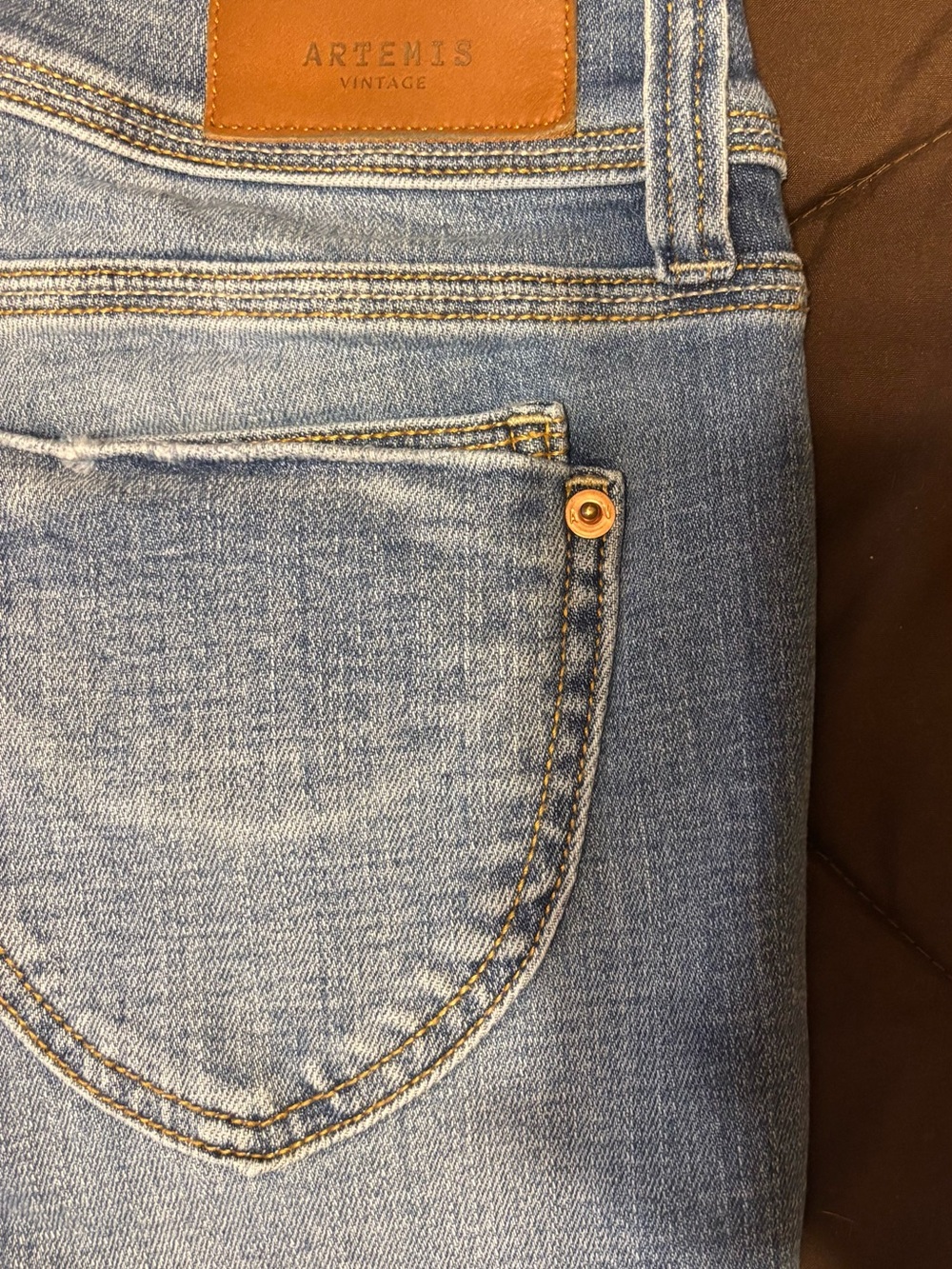 Artemis Design Co. Women's Boot Cut Jeans in Light Blue Wash - Picture 3 of 5